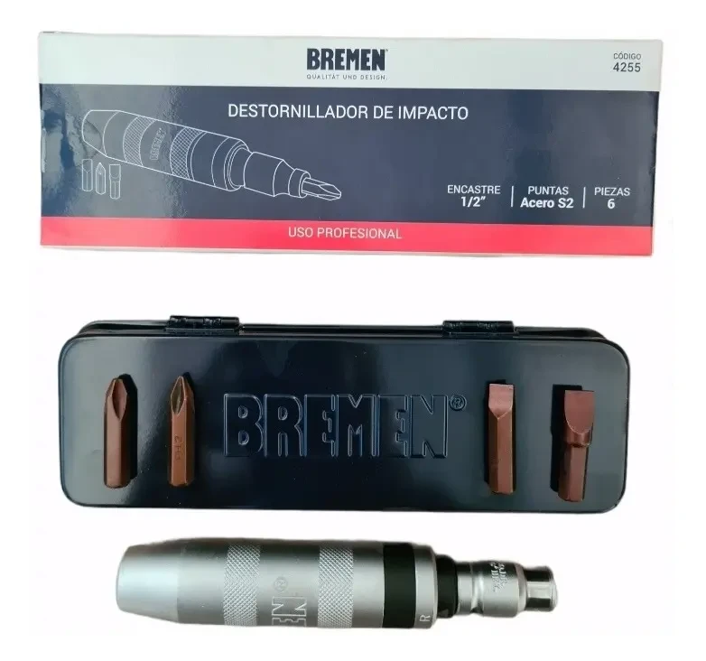 Destornillador De Impacto Profesional Bremen + Estuche 4255 5