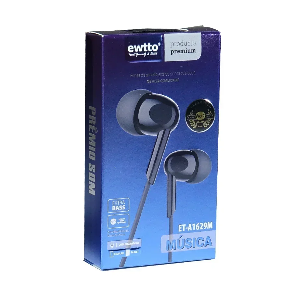 AUDIFONO IN EAR CON CABLE EWTTO JACK 3.5MM