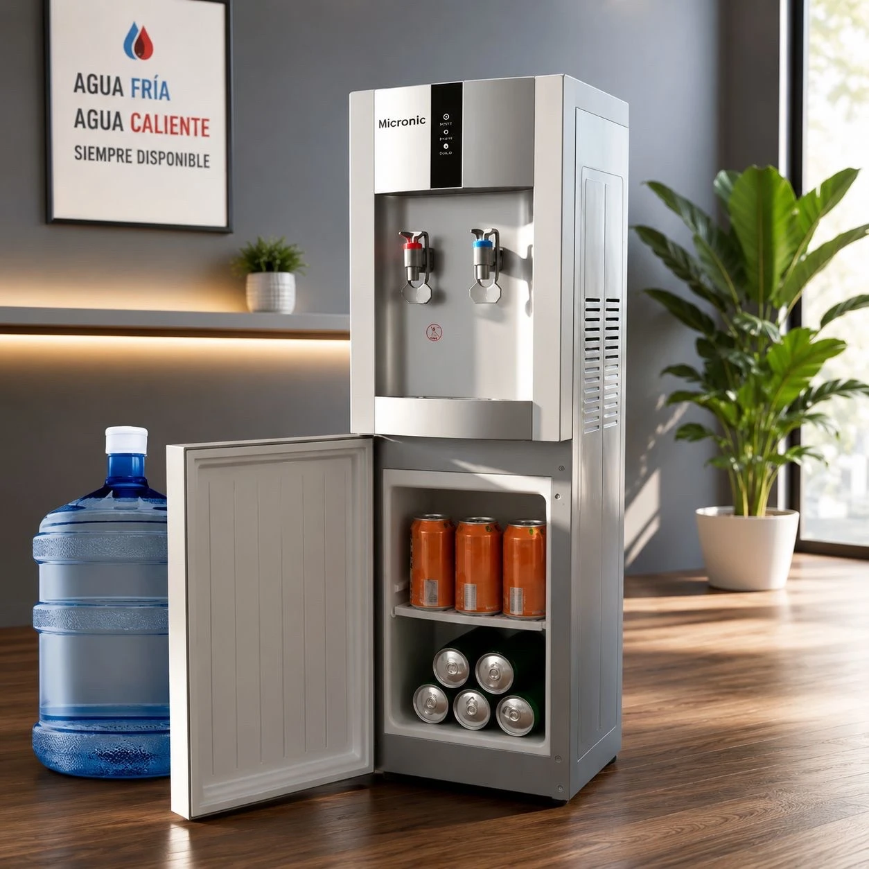 DISPENSER DE AGUA MICROSONIC FRIO/CALOR 