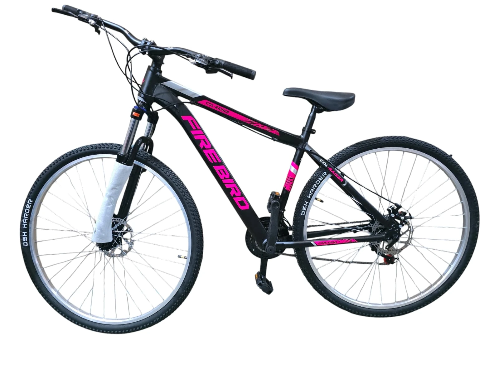 BICICLETA FIREBIRD NEGRO/FUCSIA ROD 29 TALLE 18 M 21 CAMBIOS CUADRO ALUMINIO COL-RAISER