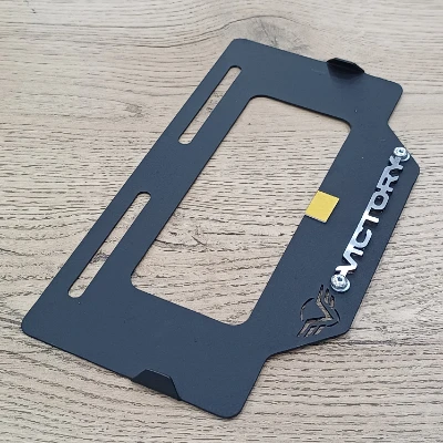 Victory / MRX Porta palca acero negro logo 3d cromado ML