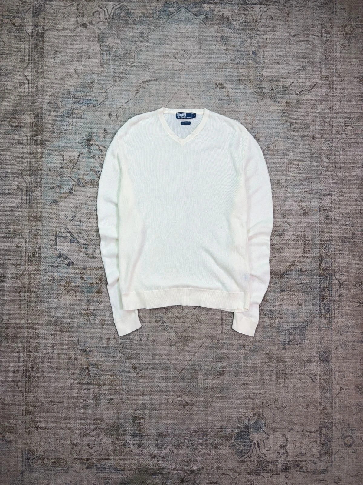 POLO BY RALPH LAUREN V-NECK KNIT SWEATER 4