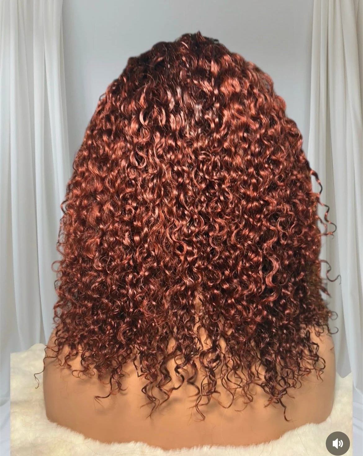 Peluca de cabello humano  Rizada de 18 pulgadas   3