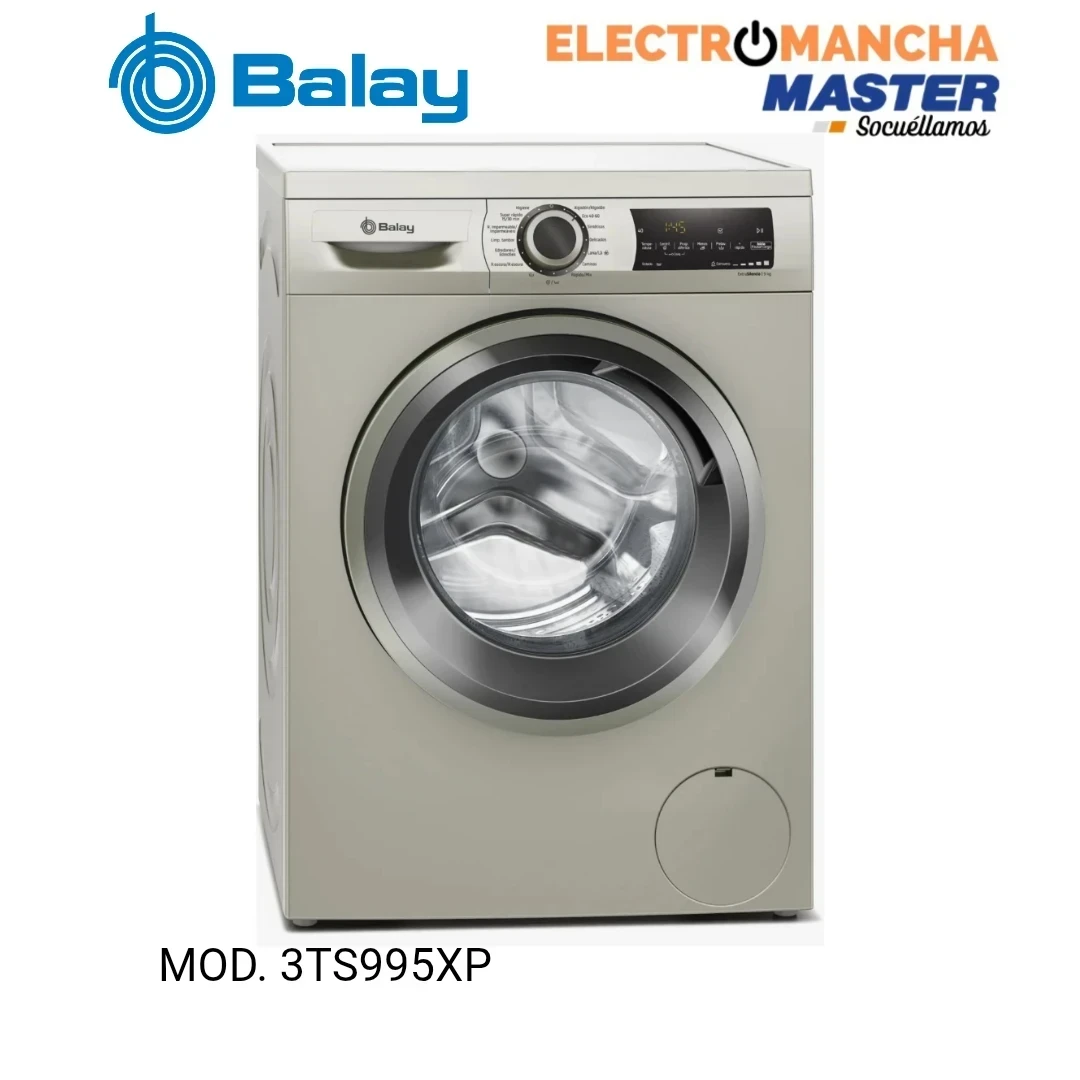 LAVADORA BALAY 3TS995XP 9 KG. 1400 RPM INOX A 