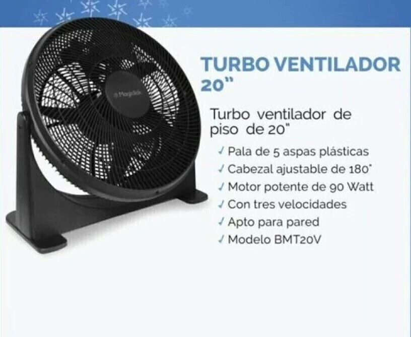 VENTILADOR TURBO MAGICLICK 20" 90W