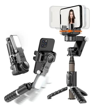 Gimbal estabilizador luz led y control  4