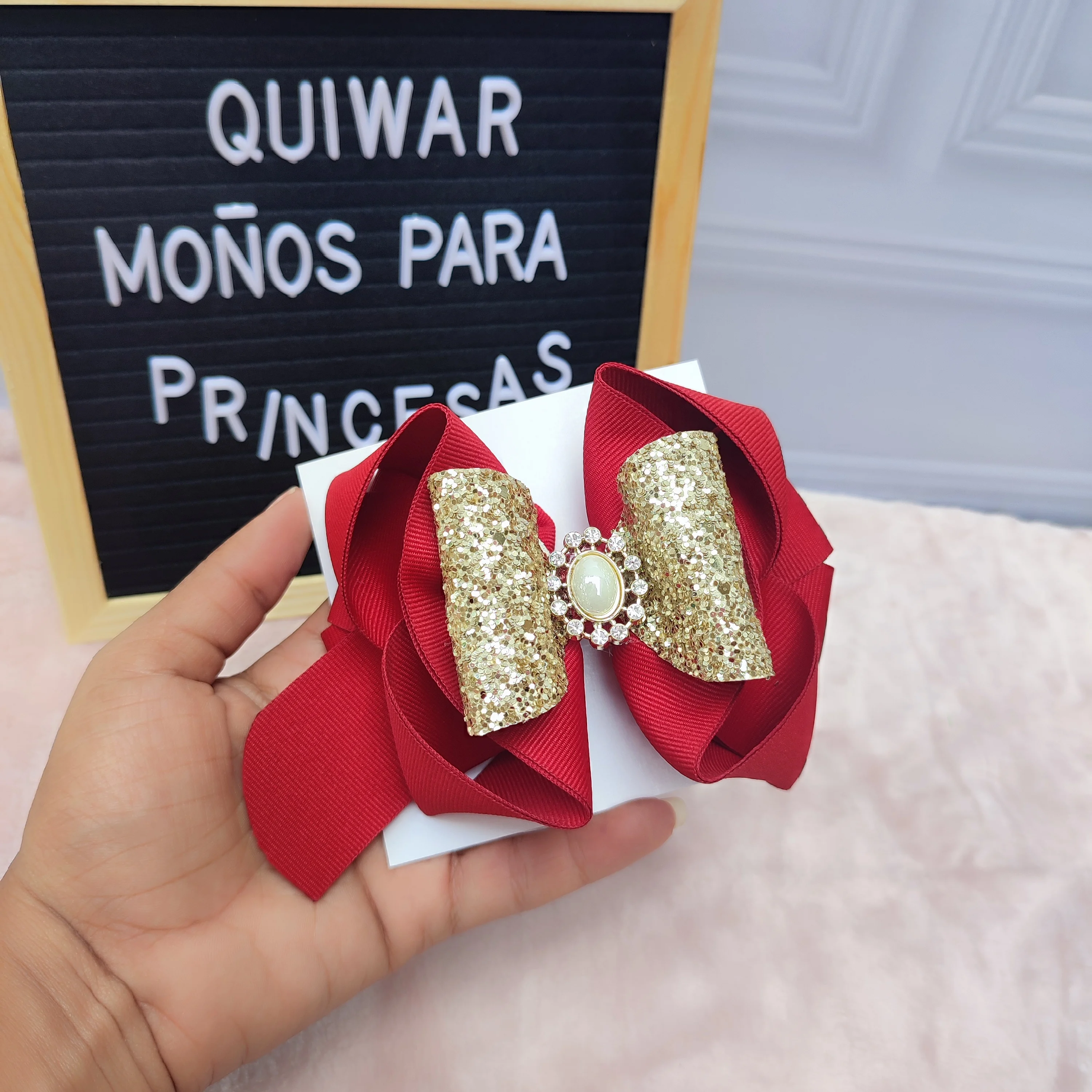Lazo Nerea Rojo con Dorado