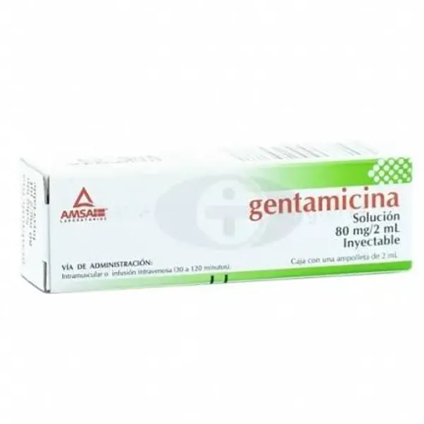 Gentamicina 80mg/2ml sol iny