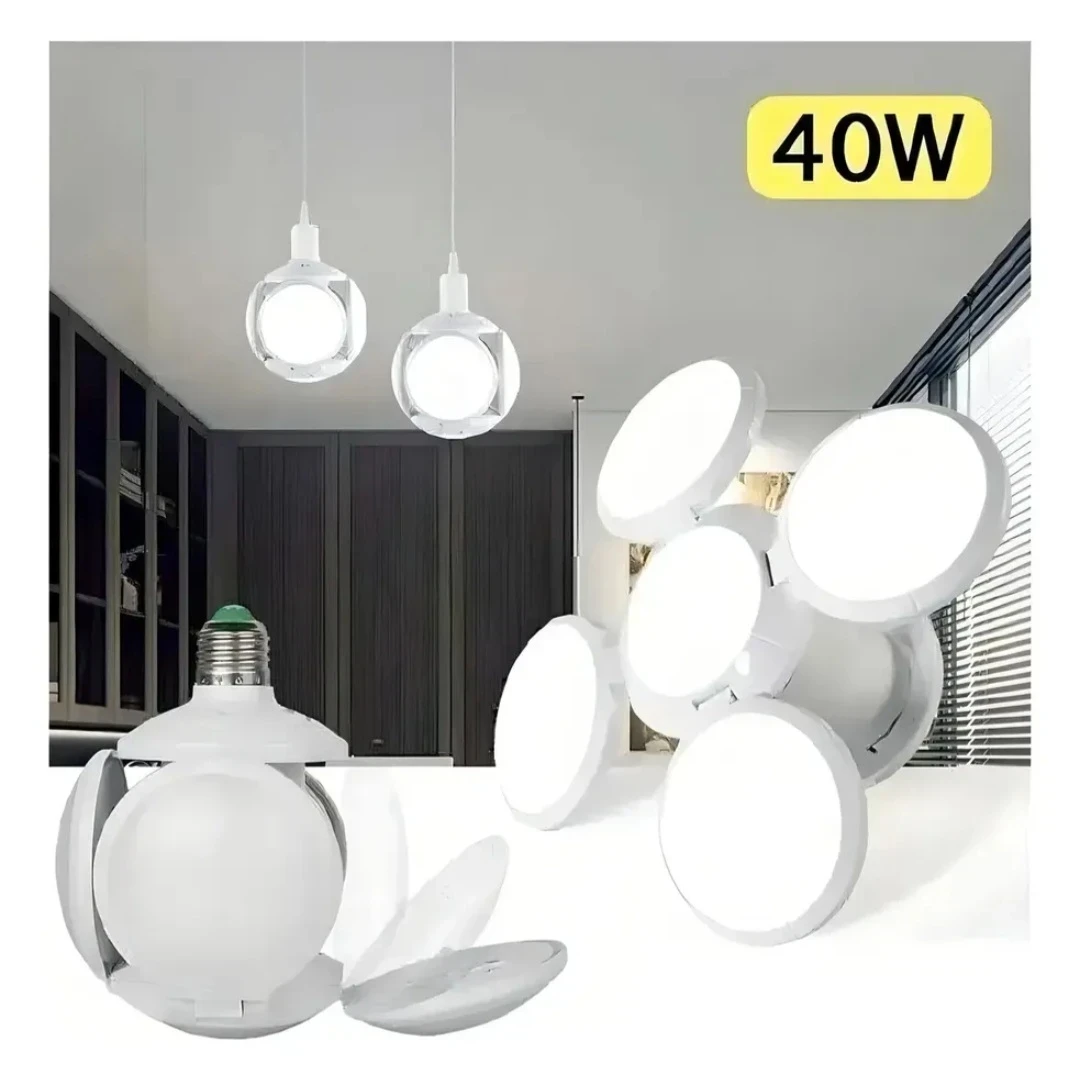 Ampolleta LED 40w Plegable Forma Globo con Luz Blanca 2