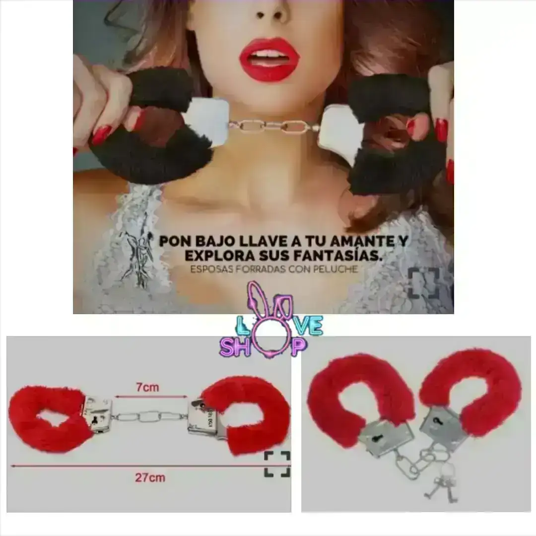 Esposas metalicas con peluche
