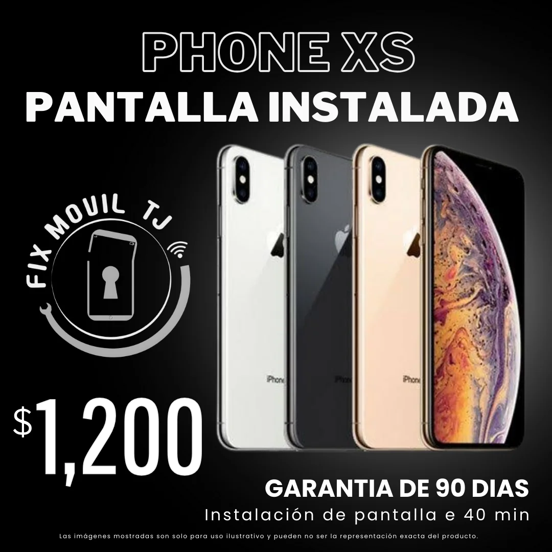 Pantalla de iphone xs