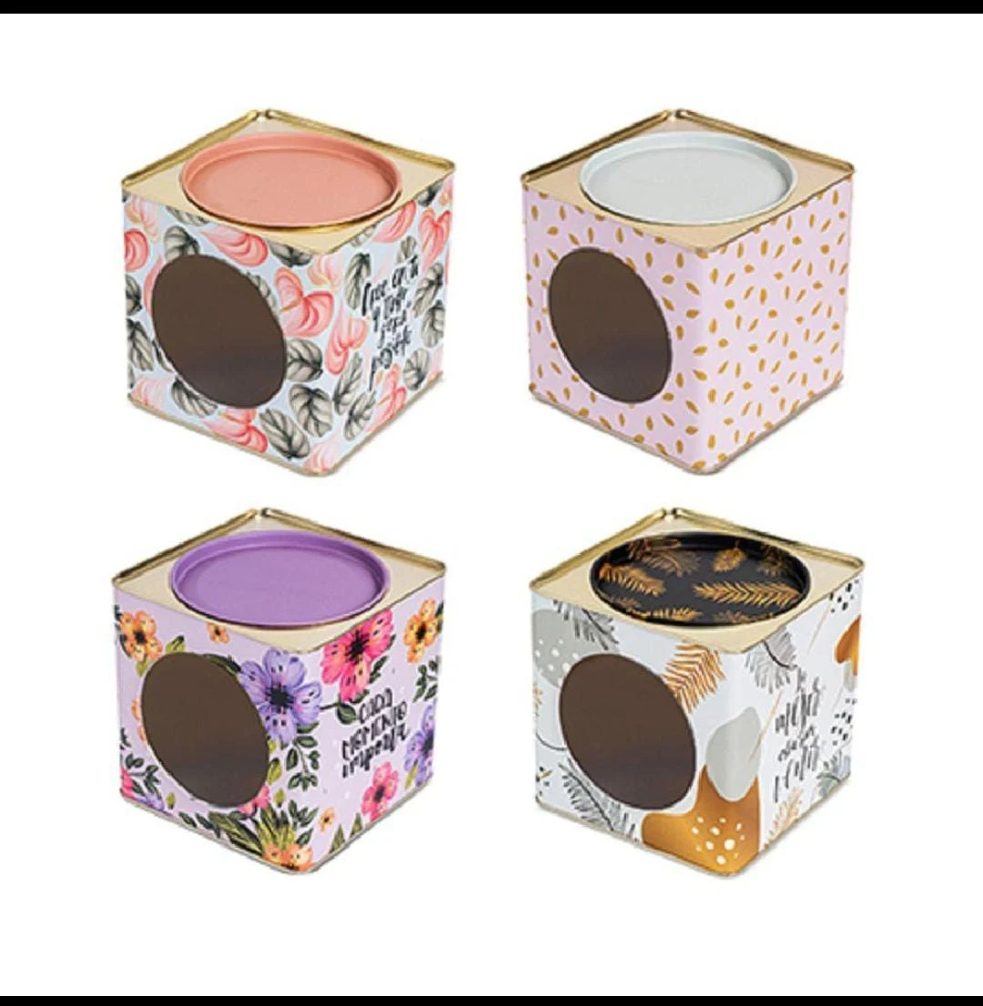 CONTENEDOR DE LATA CON DISEÑOS MOTIVADORES 