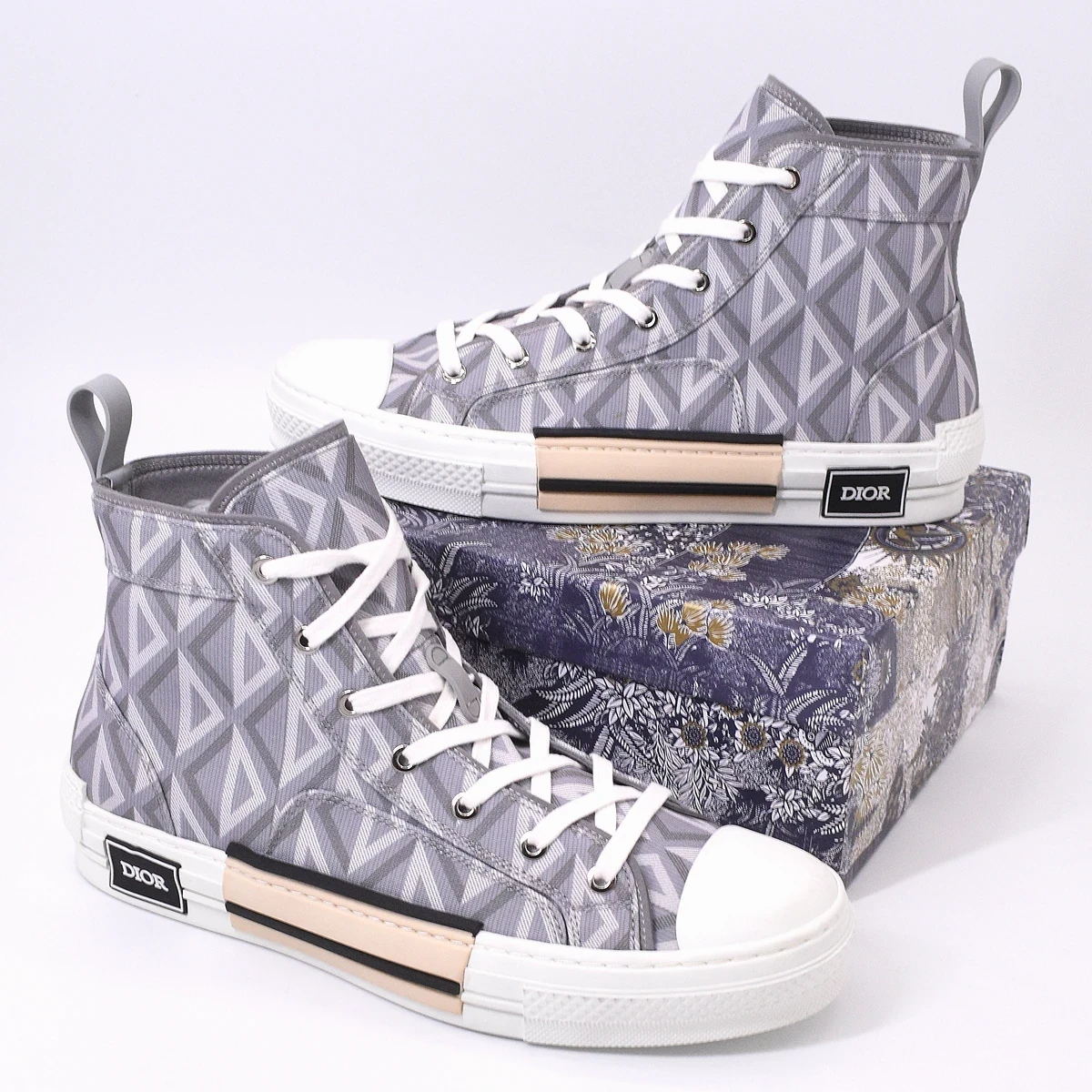 Dior B23 Caña Alta Gris CD Diamante 6