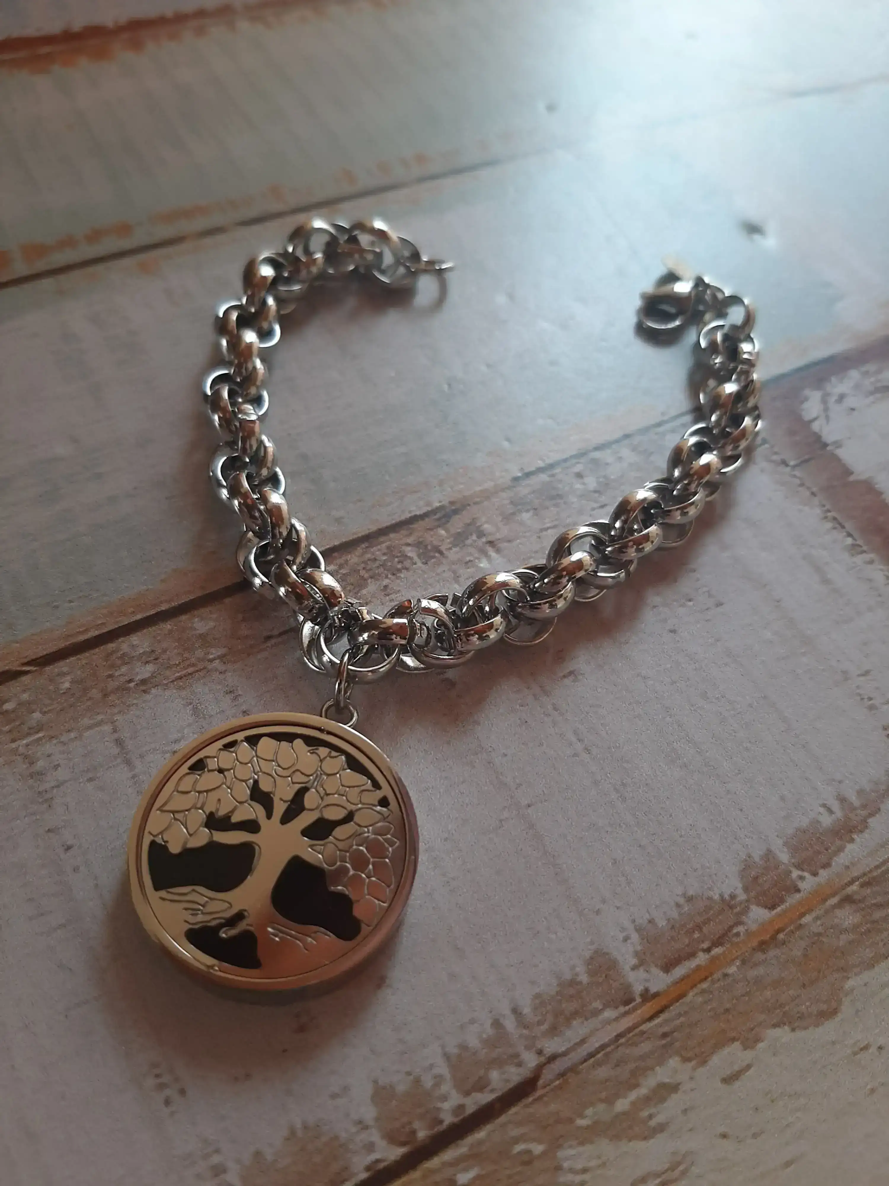 Pulsera acero Árbol de la vida 