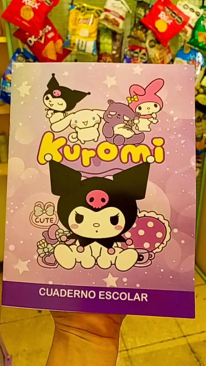 Cuadernos escolares kawaii 