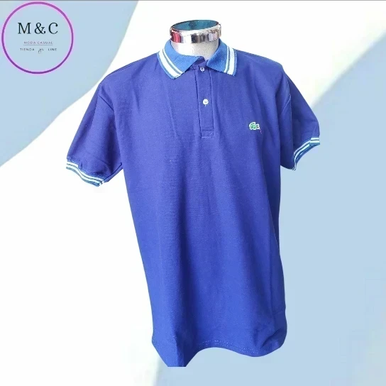 Playera T- XL Polo diseño cuello y mangas 4