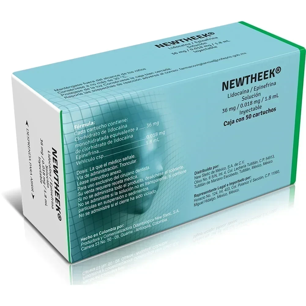 TIRA ANESTESIA NEWTHEEK 2% LIDOCAINA C/EPINEFRINA 