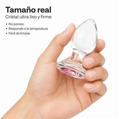 Glass Anal Plug Gemma Rosa Small  3