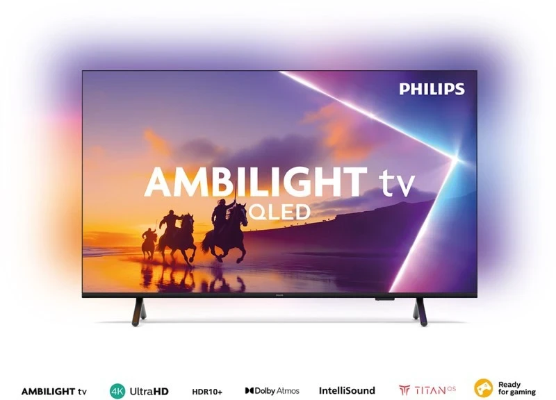 SMART TV PHILIPS 55" QLED C/ AMBILIGHT Y SISTEMA TITÁN