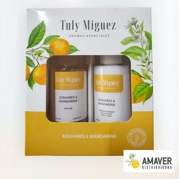 CREMA MANOS 100ML + PERFUME 100ML AZAHARES Y MANDARINA