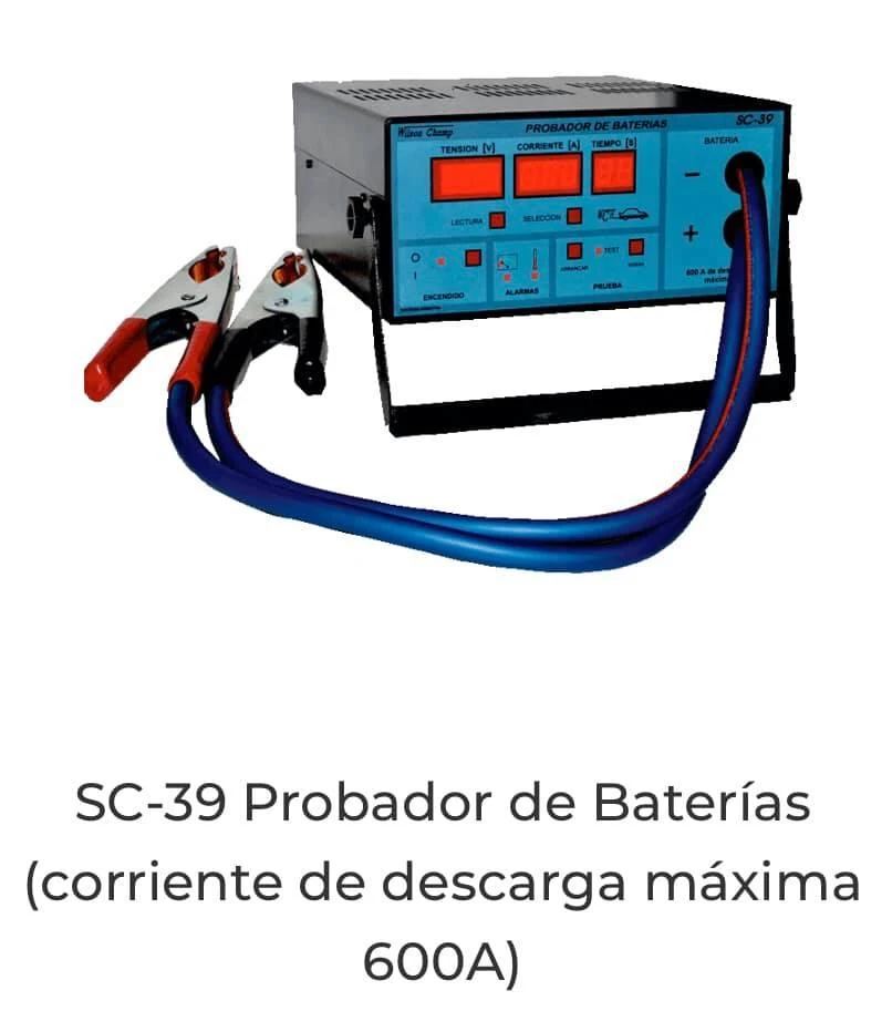 Sc-39 probador de baterías (corriente de descarga máxima 600a)