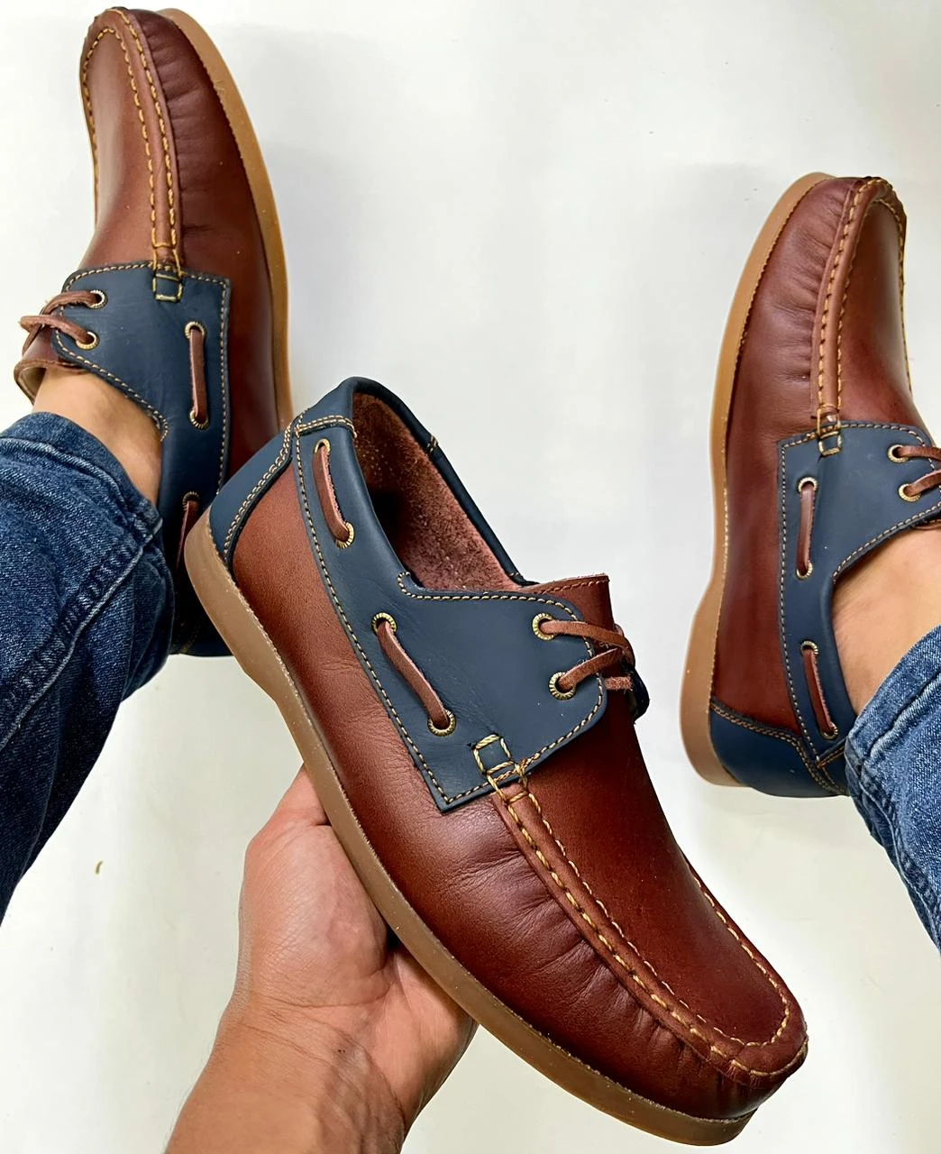 Calzado para Caballero en cuero apache 2