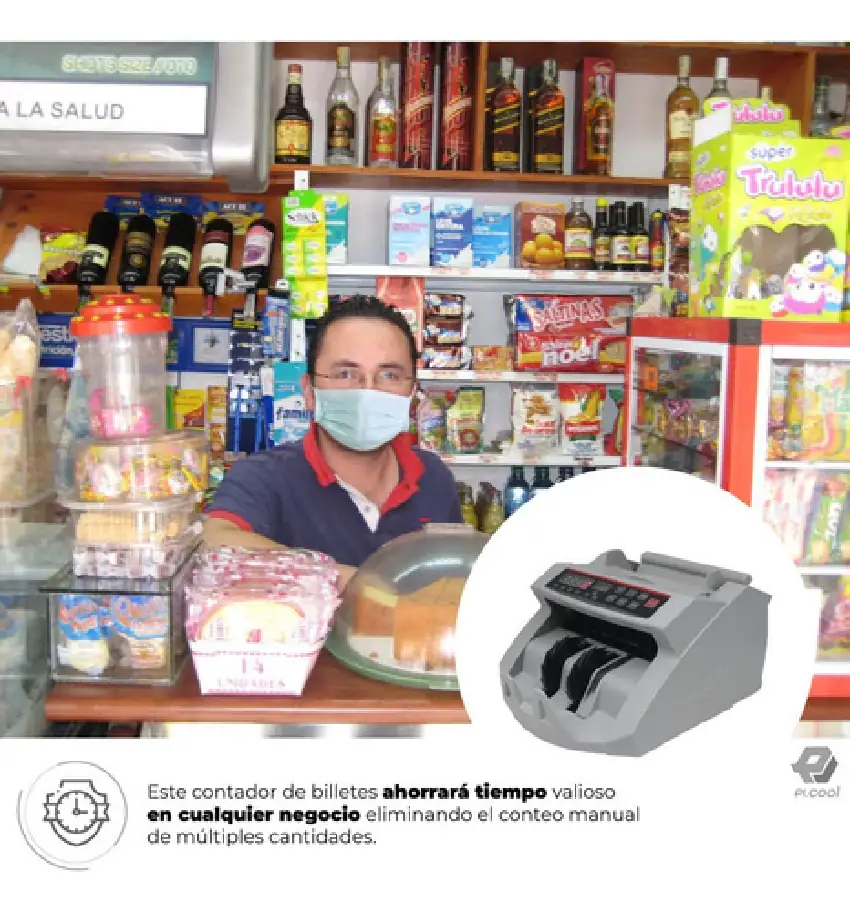 Contadora de billetes. Detector de billetes falsos 4
