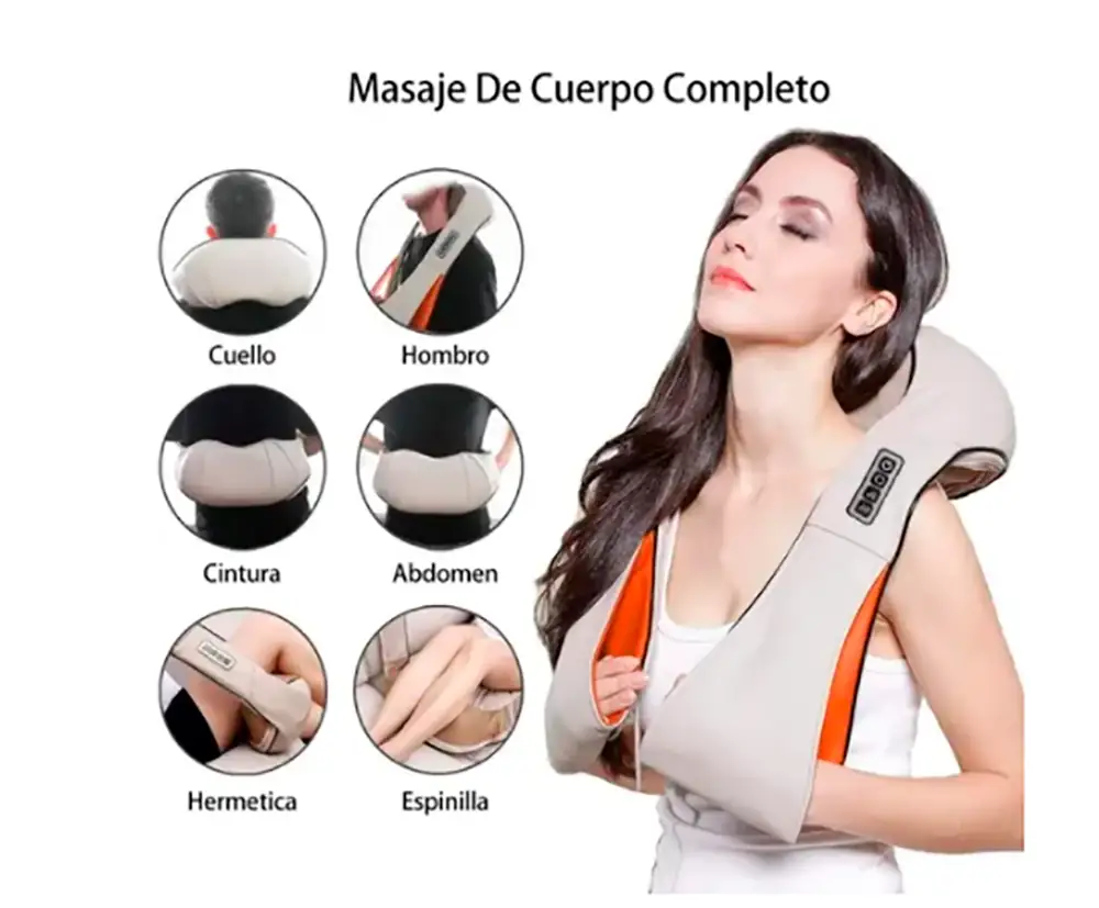 Masajeador profesional de cuello y espalda relájate con calor  3