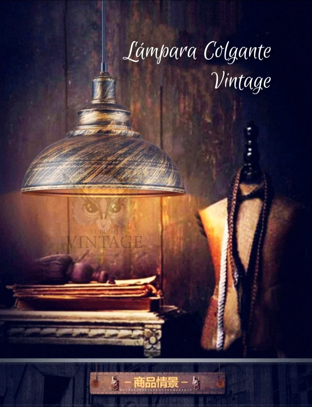 Lámpara Colgante Vintage 