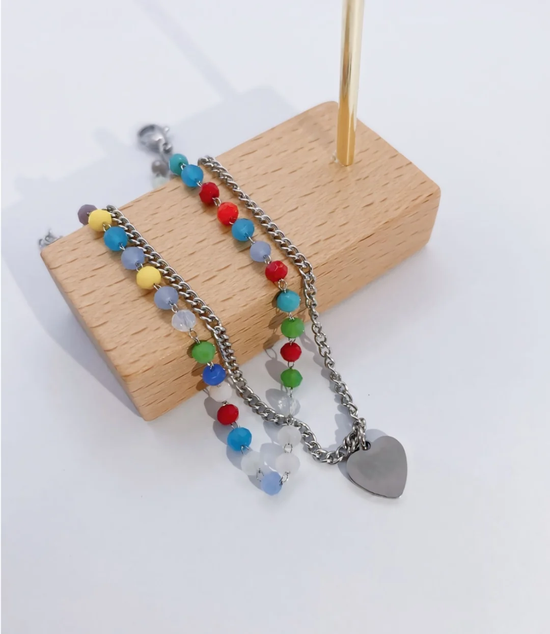 Pulsera colores corazón  2