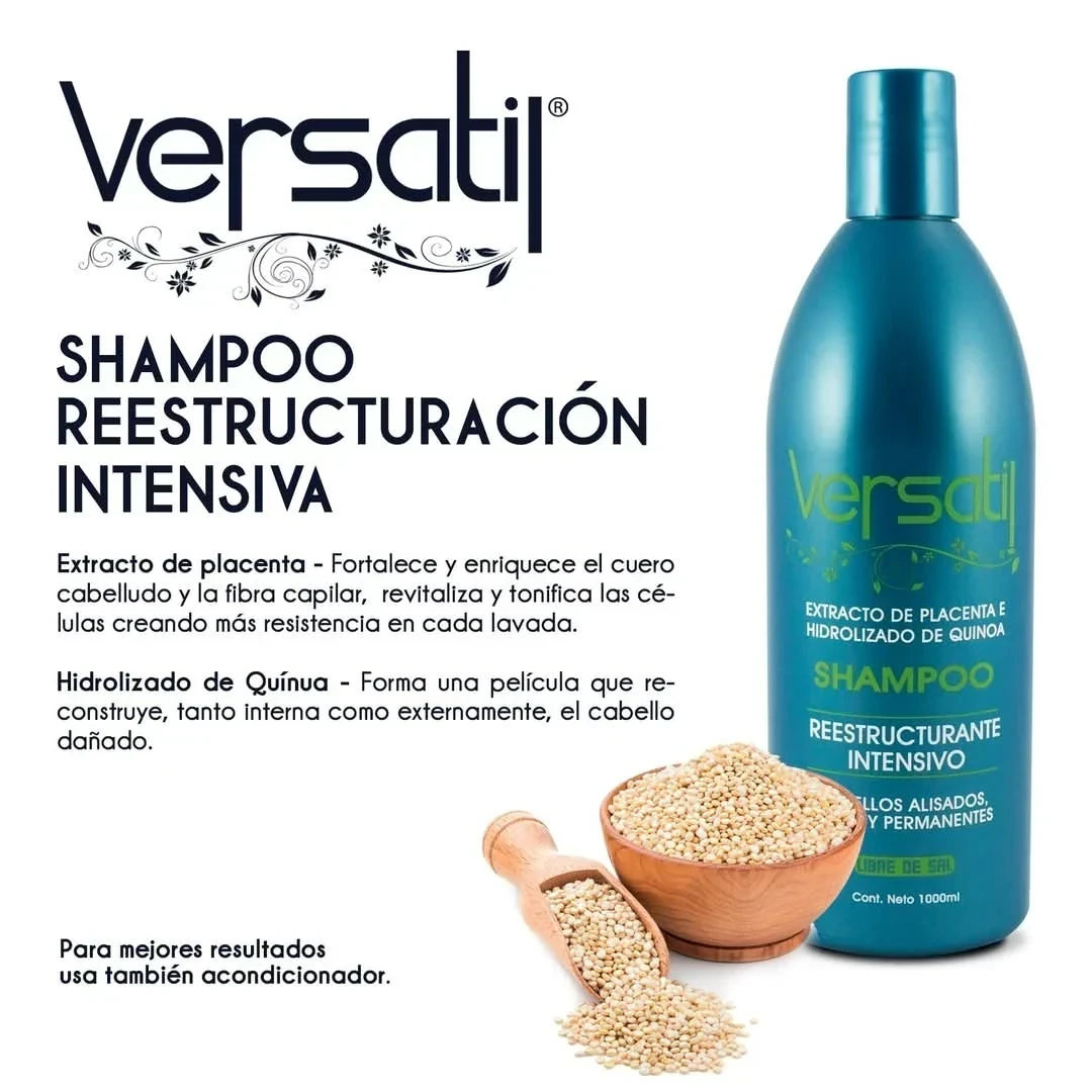versatil shampoo x1000ml reestructurante intensivo