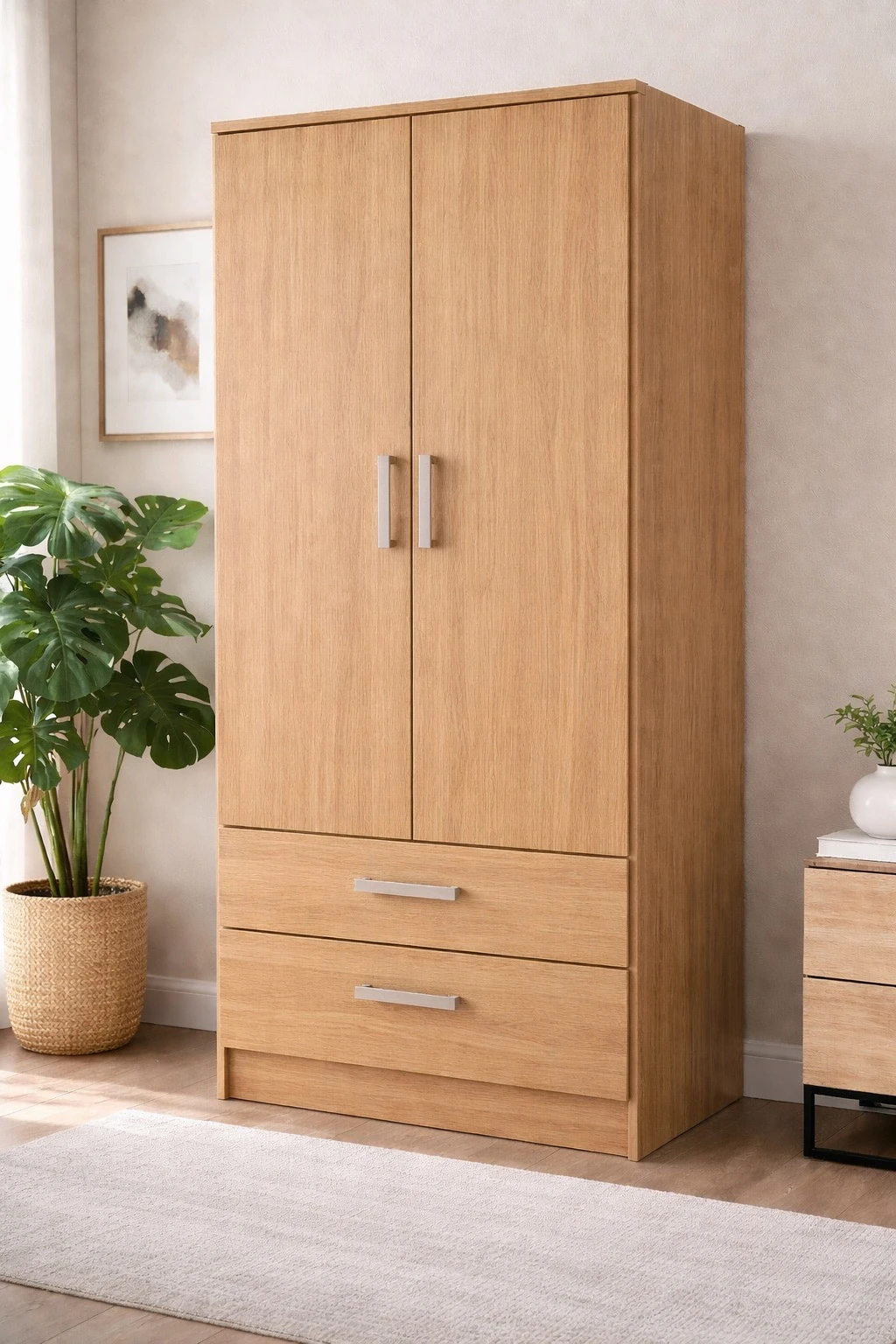 PLACARD ORLANDI 2 PUERTAS 2 CAJONES ROBLE