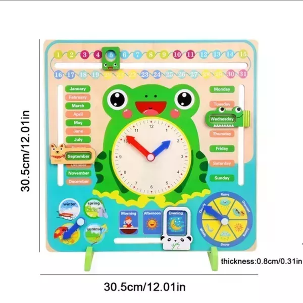 Reloj calendario cognitivo sapito 4