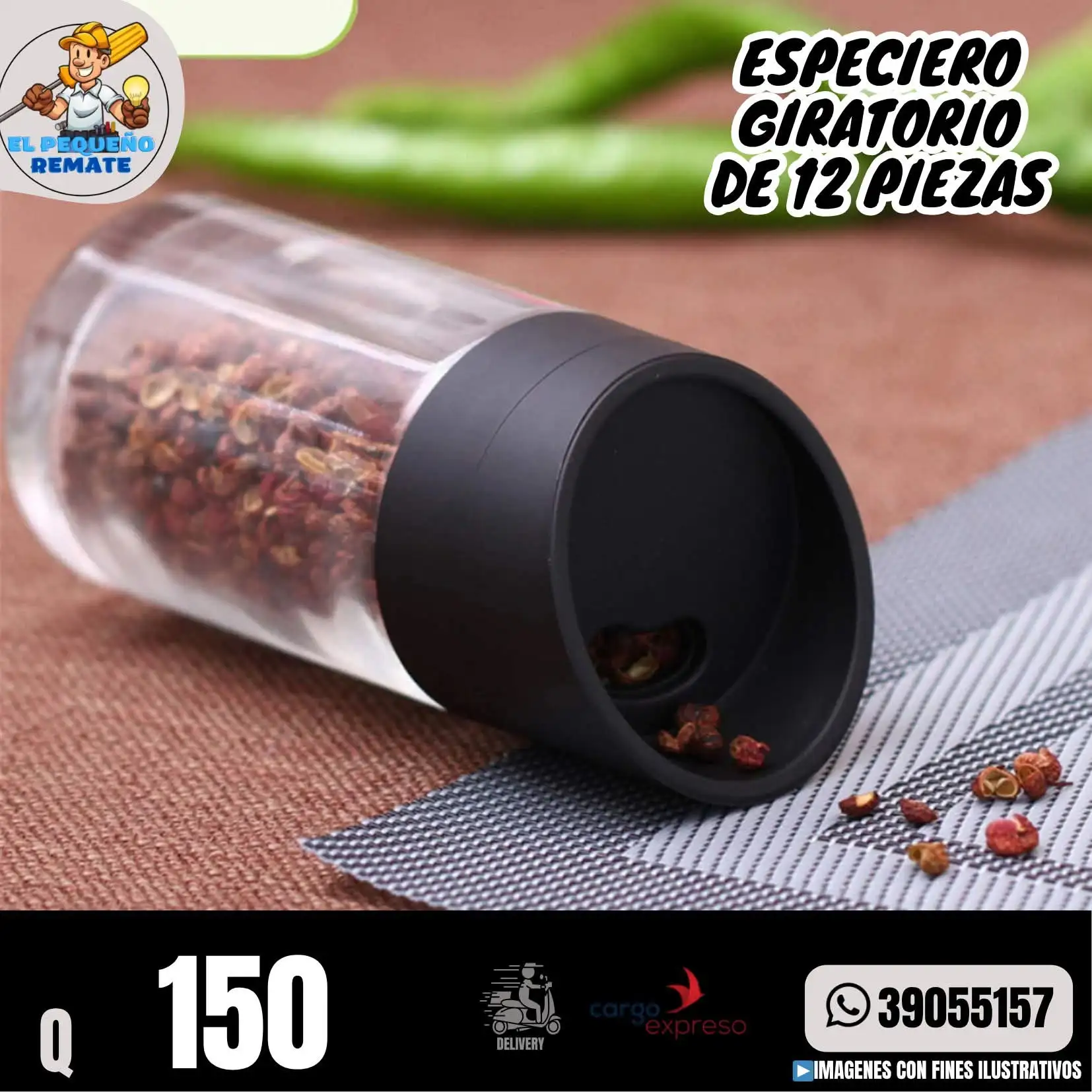 ESPECIERO GIRATORIO DE 12 PIEZAS 4