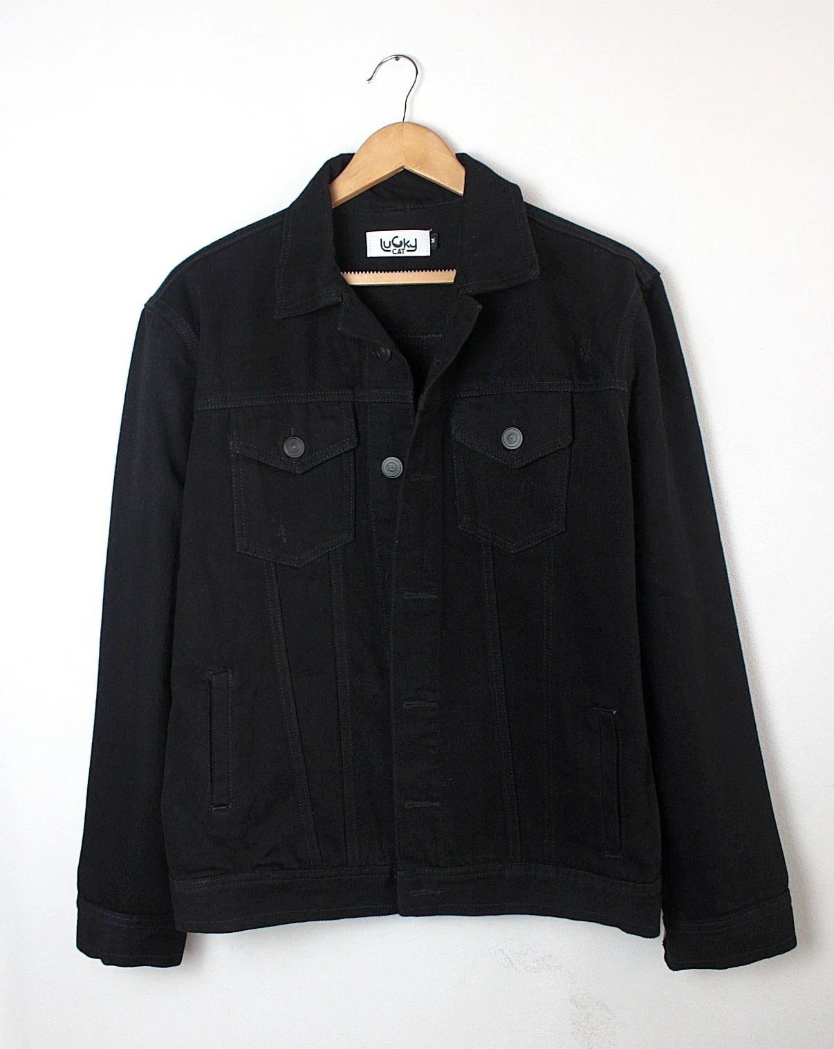 Chaqueta de jean negro 