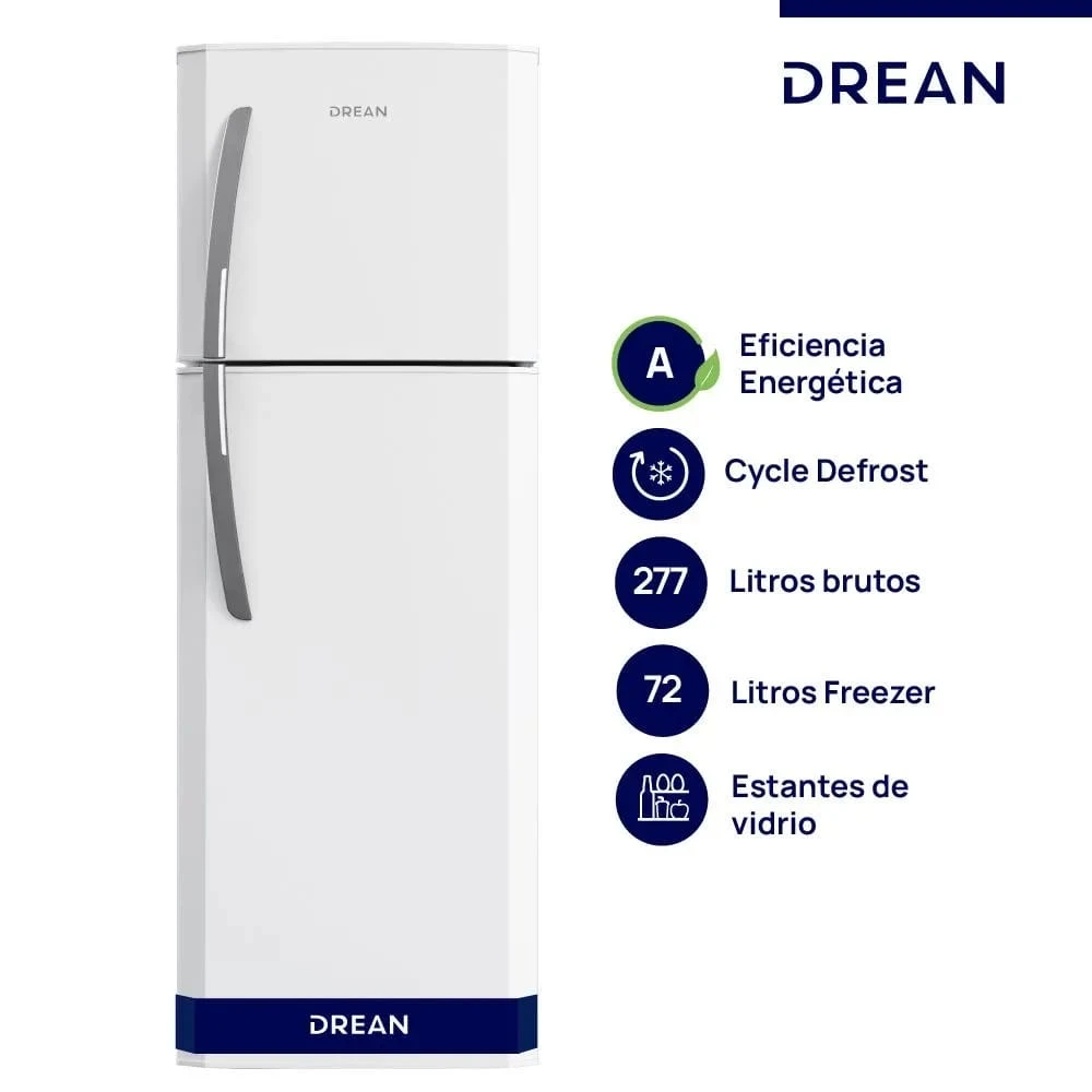 HELADERA DREAN 277l BLANCA