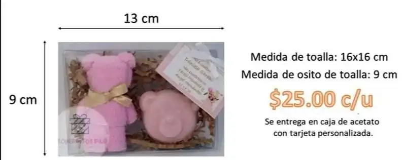 Osito en caja de acetato  3