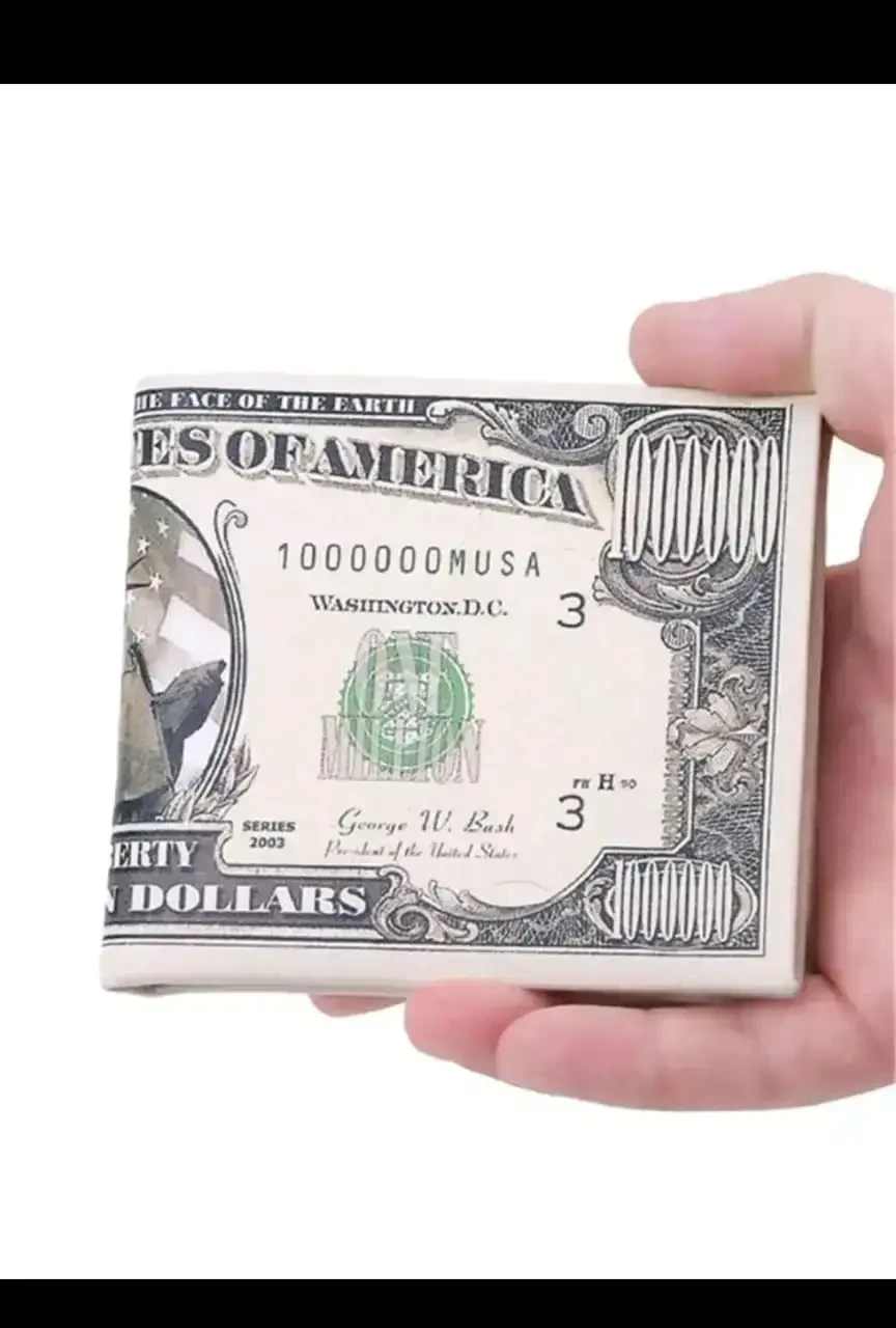 Billetera de caballero con diseño de Dolar Americano