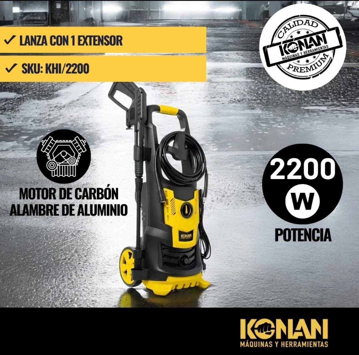 HIDROLAVADORA KONAN 2200w 