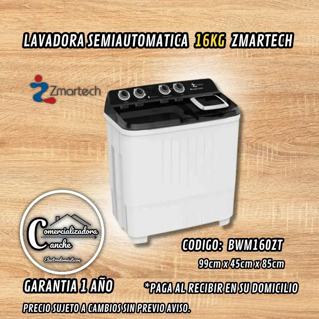 LAVADORA 16KG ZMARTECH