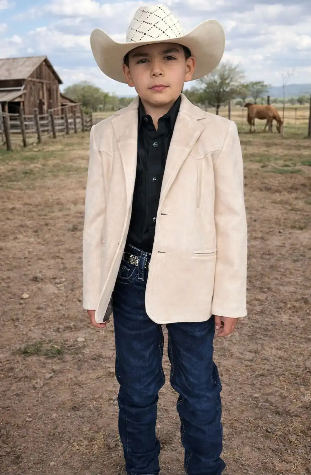 SACO VAQUERO NIÑO HUESO 2