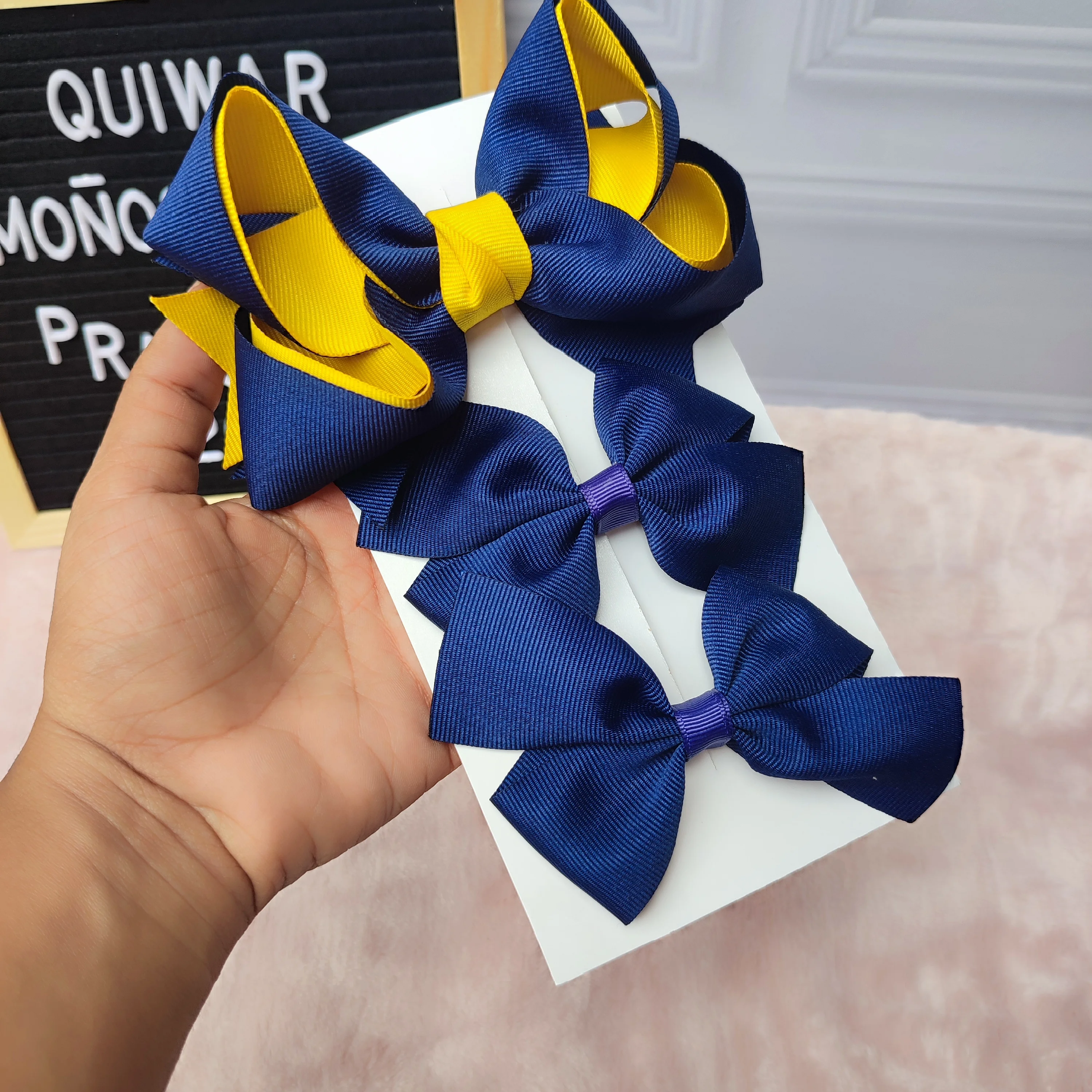 Set Rosmira Azul Turqui y Amarillo