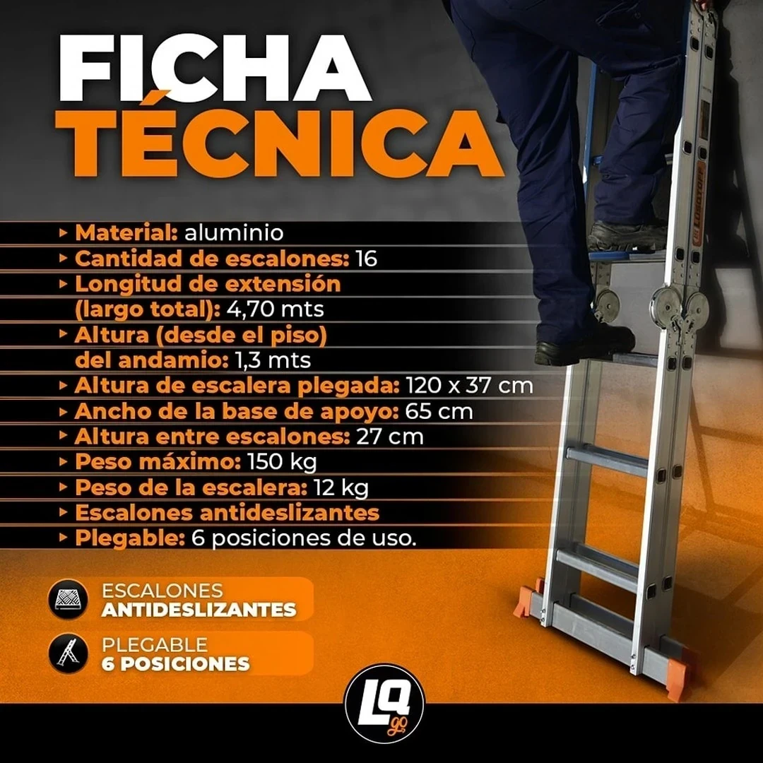 Escalera Plegable Luqstoff 2