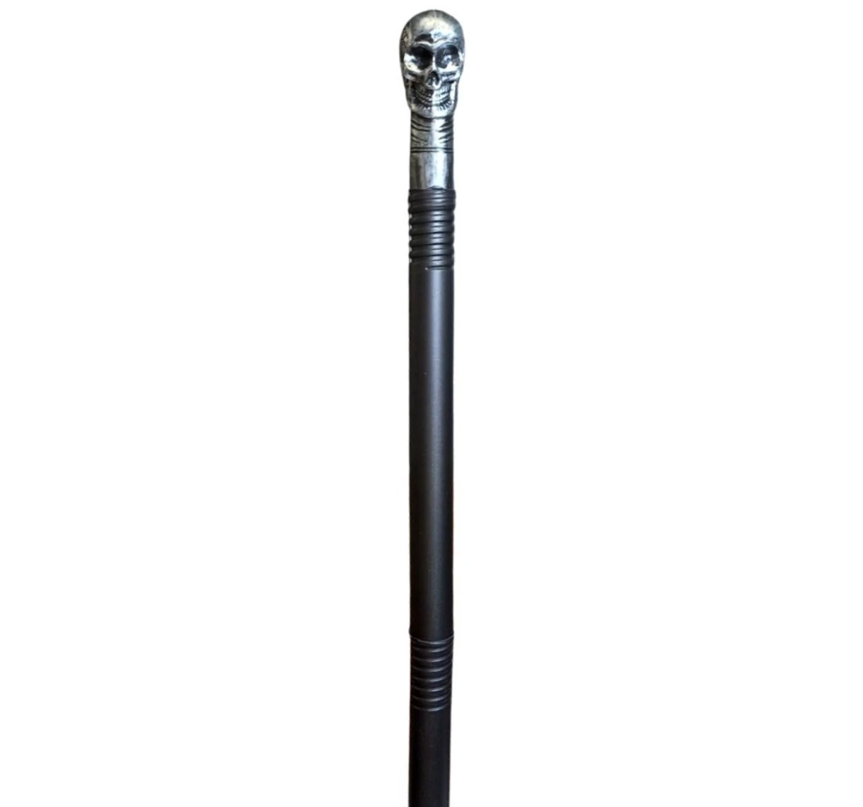 Baston con calavera 78cm encastrable dorado/plata