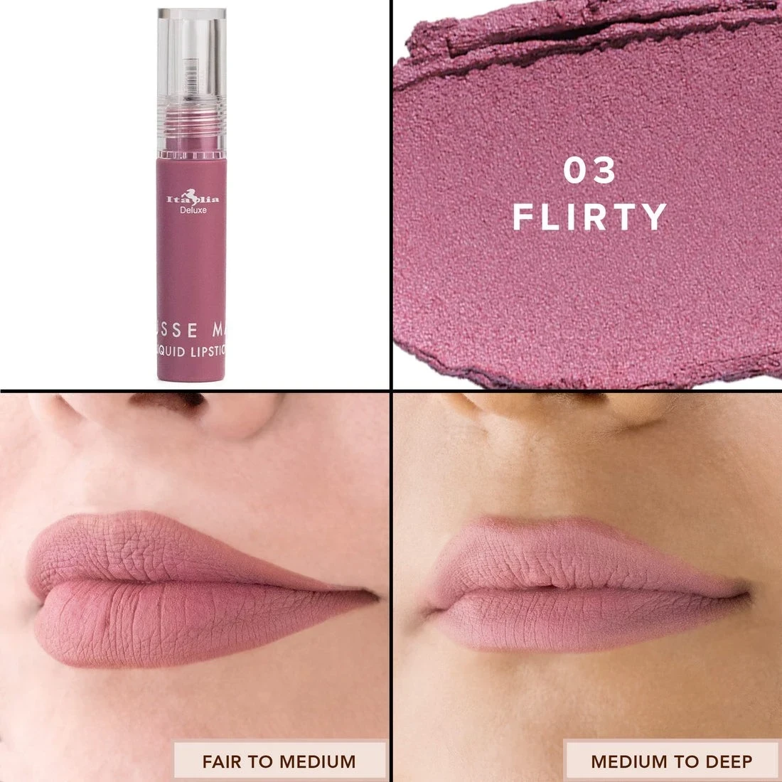 Mousse matte liquid lipstick tono flirty 🥰🌸