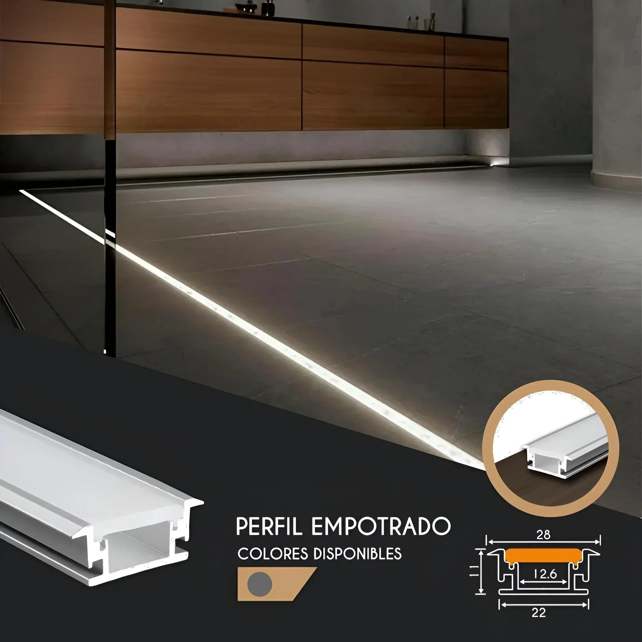 PERFIL ALUMINIO PISAO 3MTS 