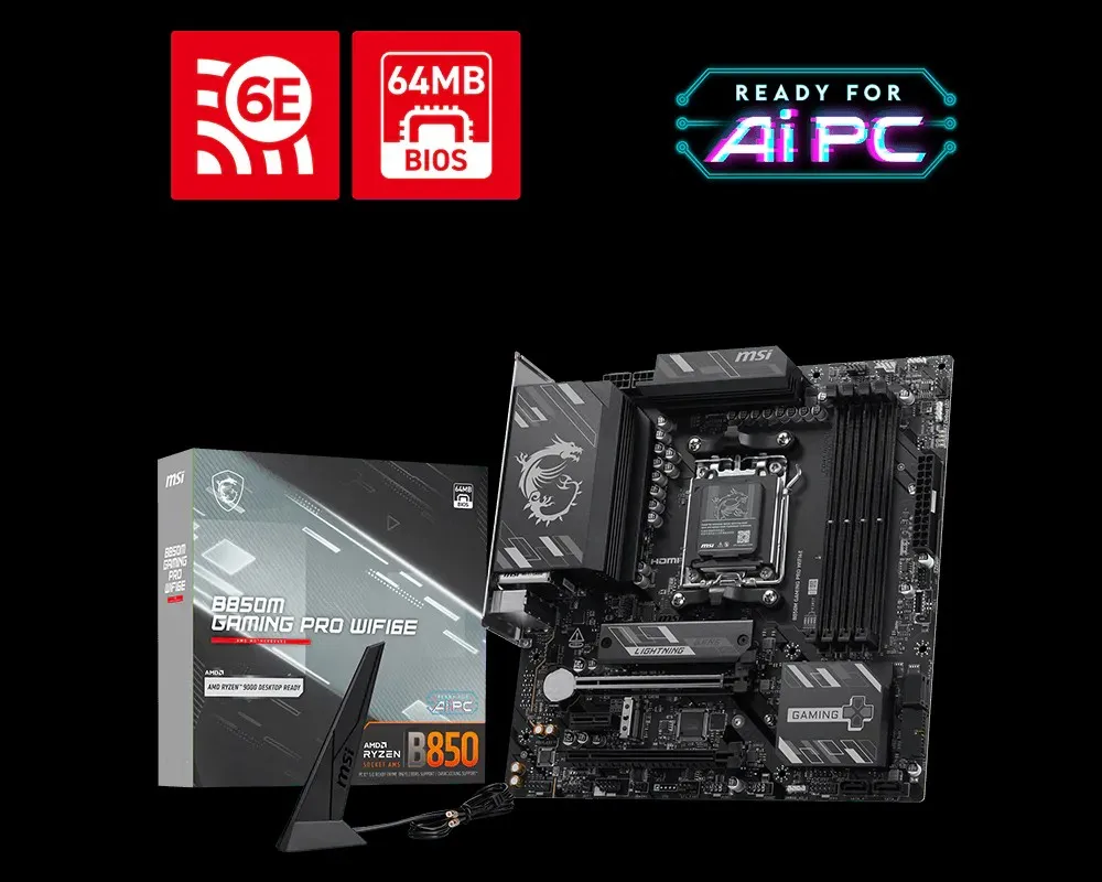 MSI B850M wifi 6