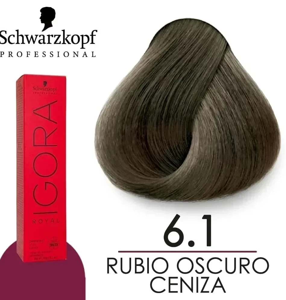 igora 6.1 tinte rubio oscuro ceniza