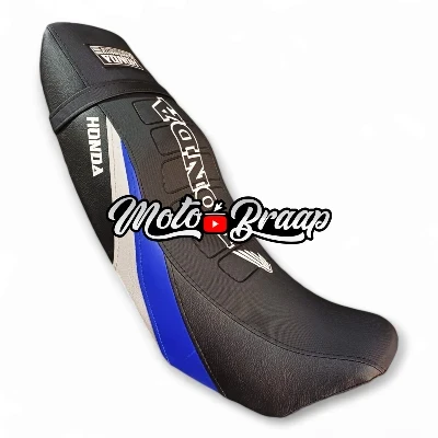 TP XR 150 L / TP XR 190 L Tapizado Cold Line Negro azul gris cola Negra letrero en medio DW