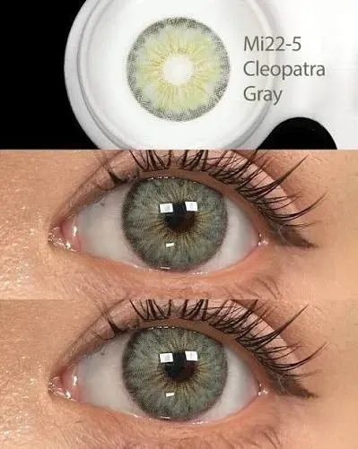 Lentes de contacto - Referencia: Cleopatra Gray - Pupila Reducida  4